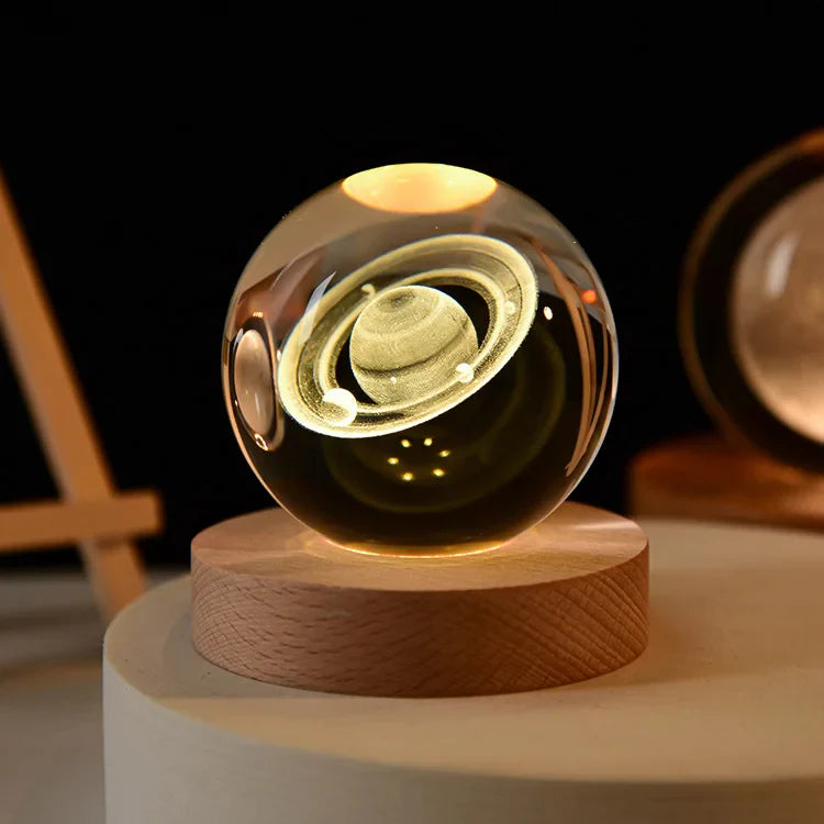 LÁMPARA PREMIUM DE CRISTAL TEMPLADO 3D