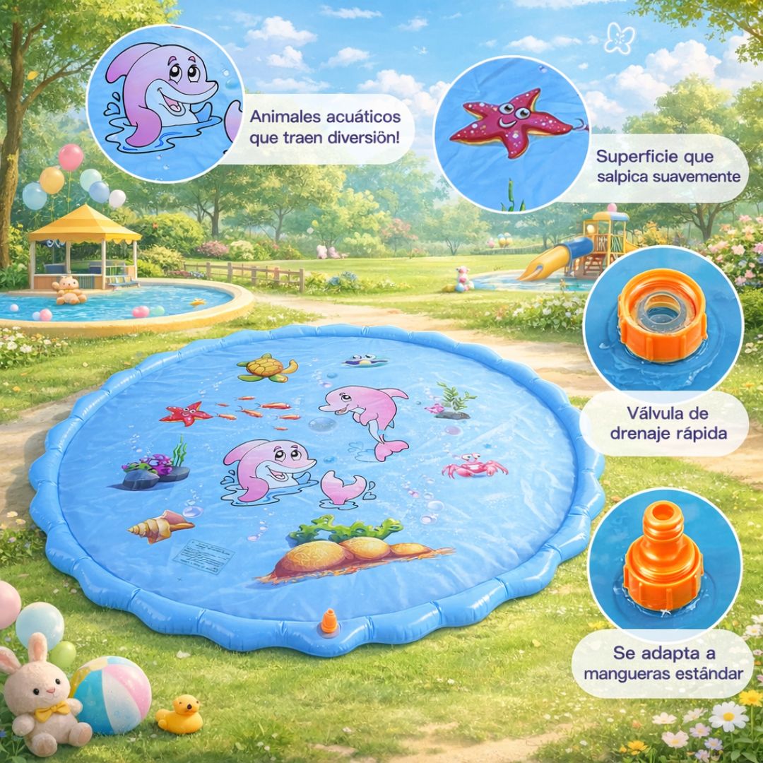 🐳💦PISCINA INFLABLE CON PILETA PARA BEBÉS Y NIÑOS 👶💙