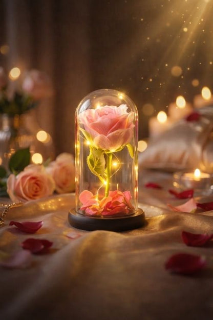 CUPULA ROSA ETERNA  LED ❤️