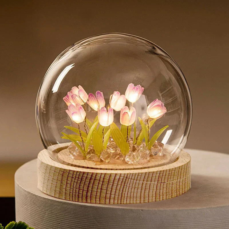Mini Lampara de Tulipanes