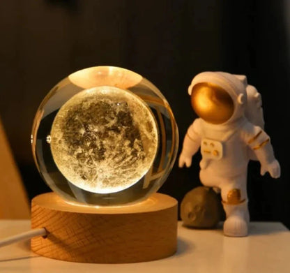 LÁMPARA PREMIUM DE  CRISTAL TEMPLADO 3D