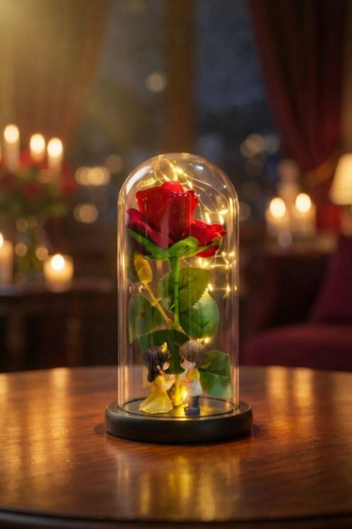 CUPULA ROSA ETERNA  LED ❤️