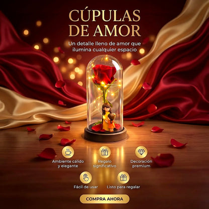CUPULA ROSA ETERNA  LED ❤️