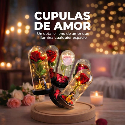 CUPULA ROSA ETERNA  LED ❤️