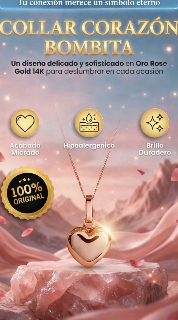 Collar Corazon Bombita