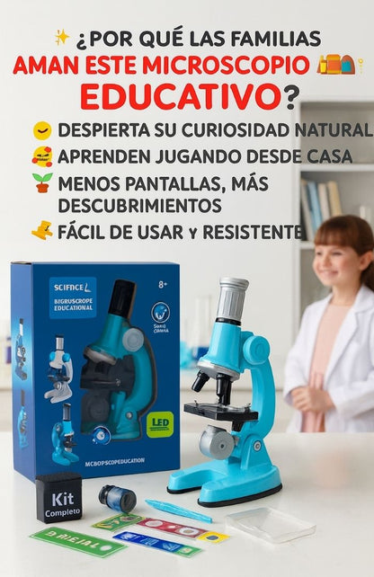 🔬✨ MICROSCOPIO CIENTÍFICO INFANTIL 🧒👧🧠