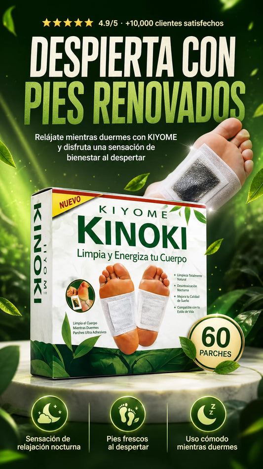 🌿 KIYOME – Parches Detox para Pies ✨